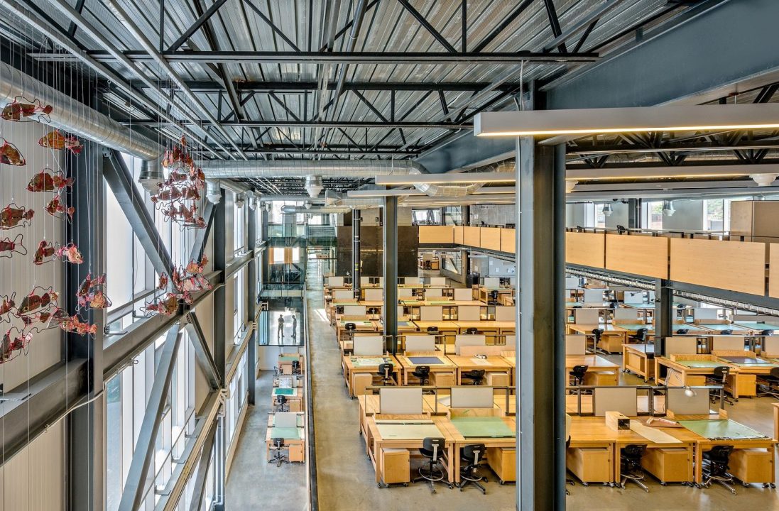 Photograph of the McEwen School of Architecture's student studio