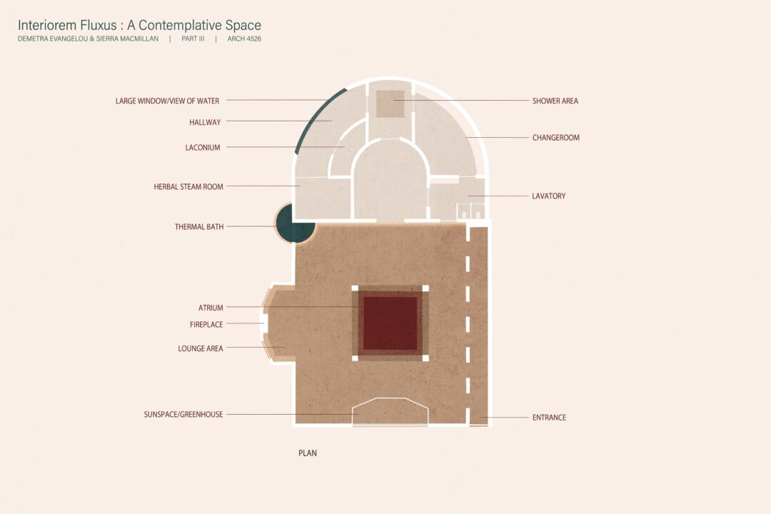 Plan of a student designed contemplative space