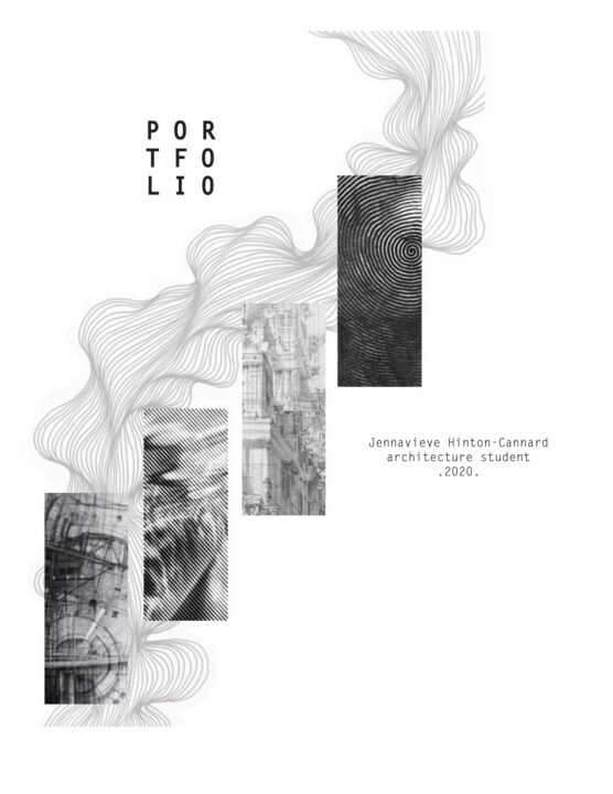 Student designed portfolio cover