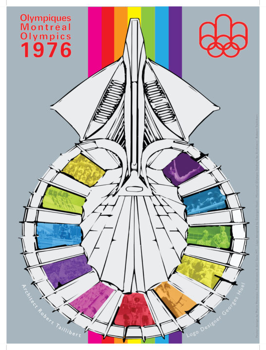 Promotional poster for the montreal 1967 olympics