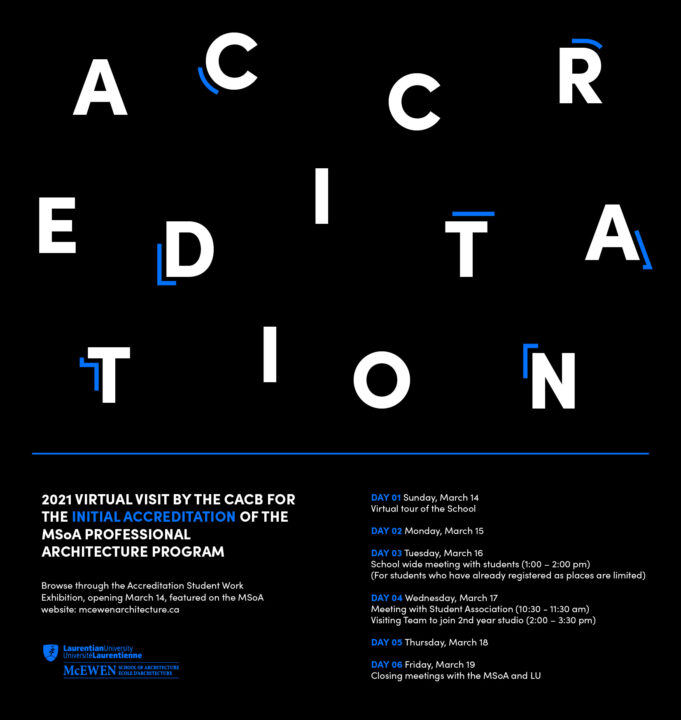 Poster to promote visiting accreditation team
