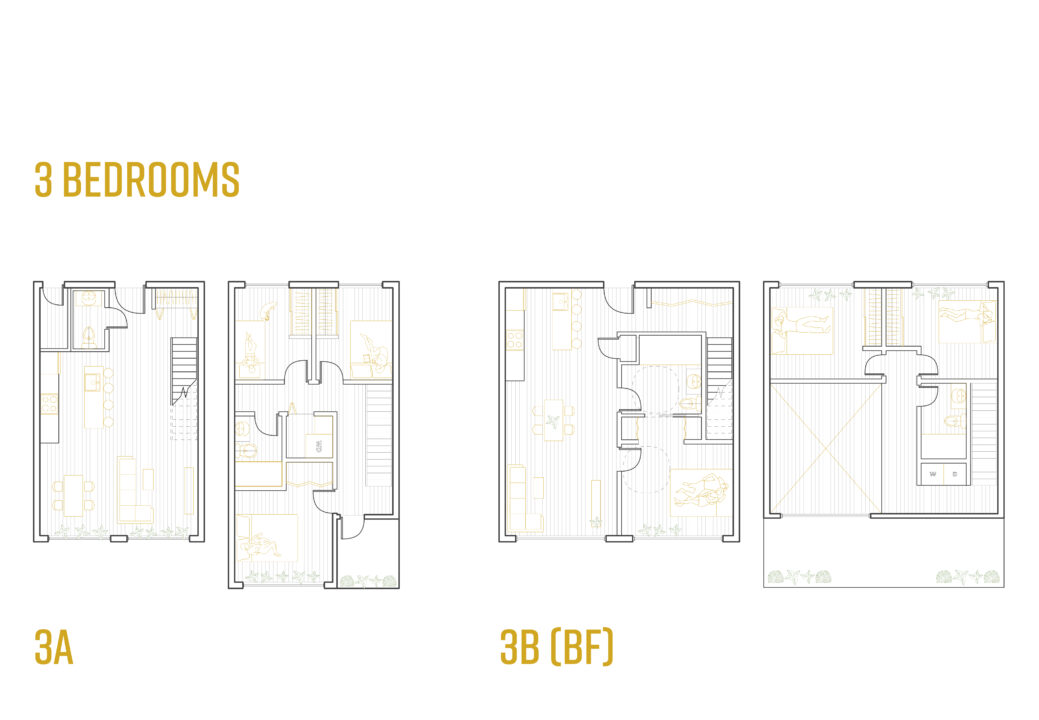 Residential unit floor plans