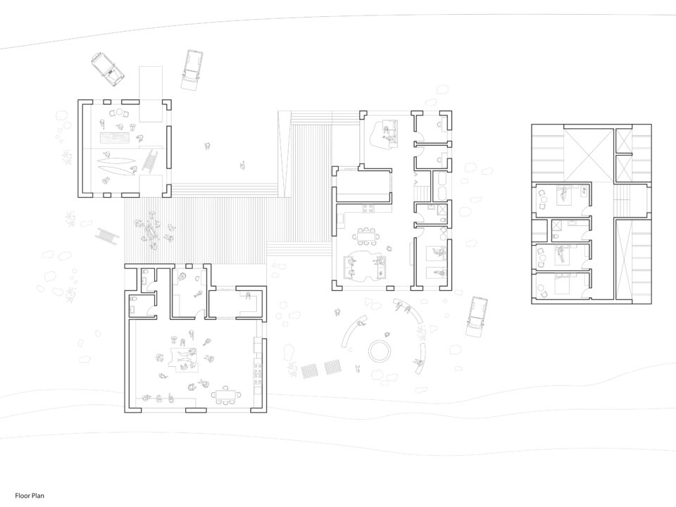 Floor plans of student designed buildings