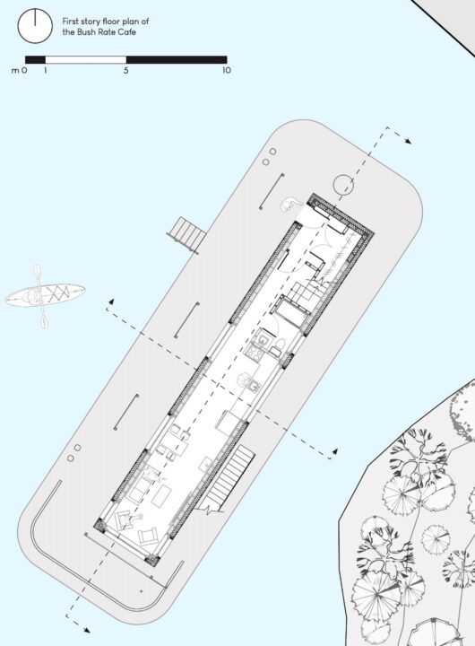 First floor plan of the student's design