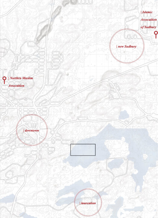 Site map of the Sudbury area