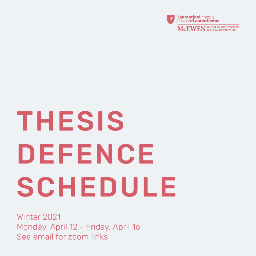 thesis defense schedule