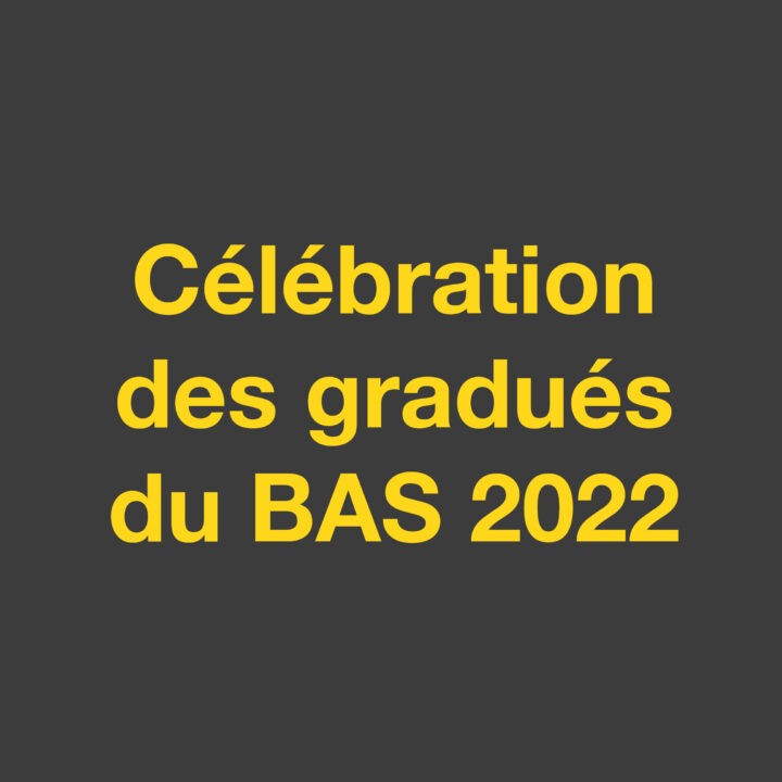 Page titre: Célébration des gradués du BAS 2022