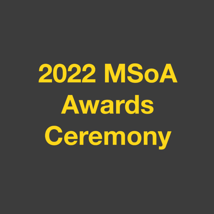 Title slide: 2022 MSoA Awards Ceremony