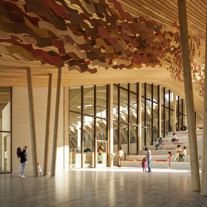 Interior render of Reimagine Architect project